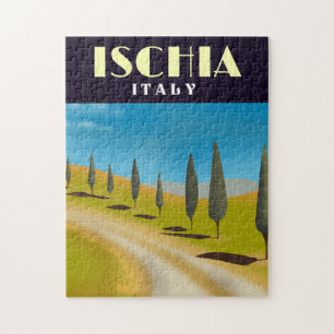 Puzzle cartel de viaje a Isquia Italia