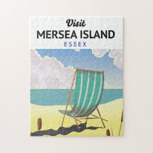 Puzzle Cartel de viaje a la isla Mersia Essex