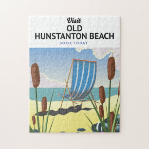 Puzzle Cartel de viaje a la playa de Old Hunstanton