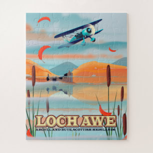 Puzzle Cartel de viaje a Loch Awe Escocia