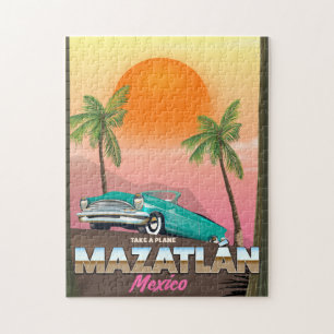 Puzzle Cartel de viaje a Mazatlán México