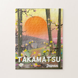 Puzzle Cartel de viaje a Takamatsu Japón