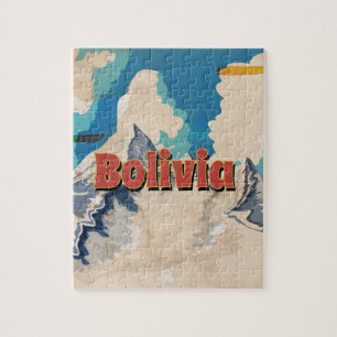 Puzzle Cartel de viaje antiguo de Bolivia