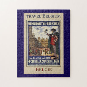 Puzzle Cartel de viaje de Bélgica (1923)