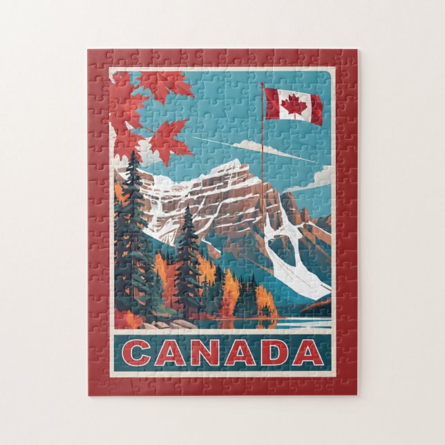Puzzle Cartel de viaje de Canadá (Vertical)
