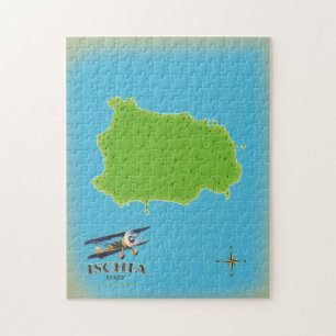 Puzzle Cartel de viaje de Ischia Italy