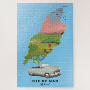 Puzzle Cartel de viaje de la Isla de Man