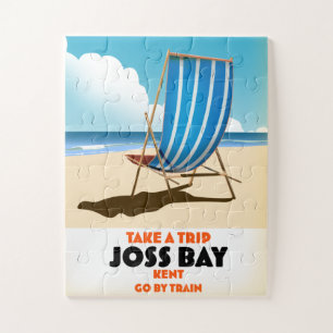 Puzzle Cartel de viaje vintage de Joss Bay Kent.
