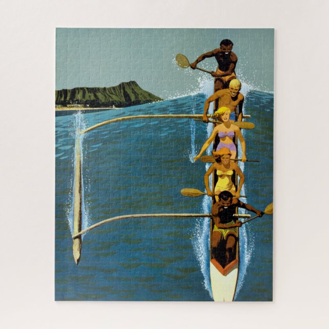 Puzzle Cartel De Viajes De United Air Lines A Hawaii (Vertical)