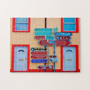 Puzzle Cartel indicador irlandés Galway Irlanda.