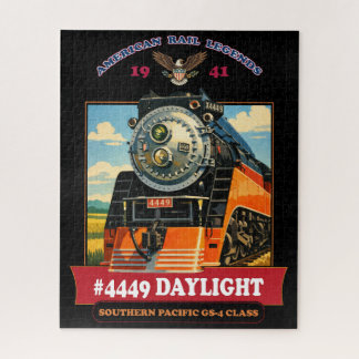 Puzzle Cartel vintage de la locomotora de vapor SP GS-4 D