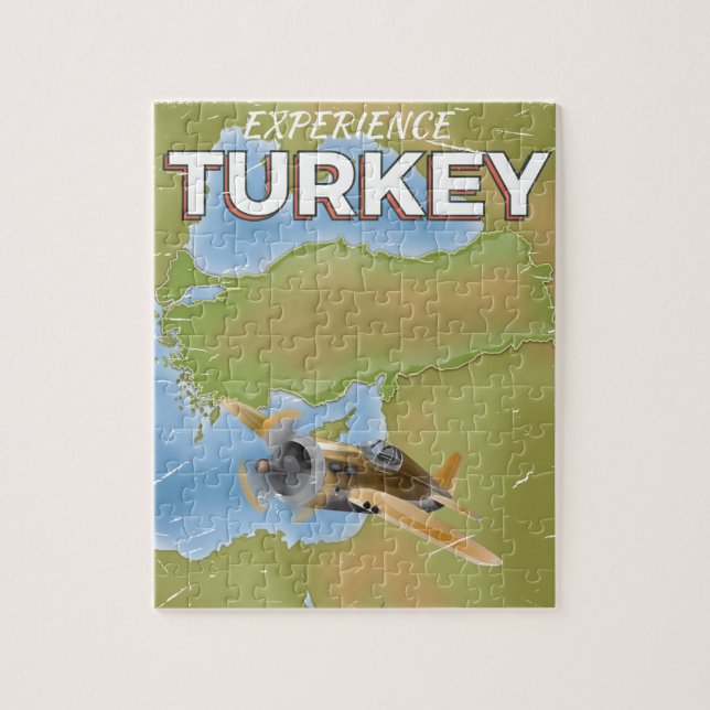 Puzzle Cartel vintage de viaje a Turquía (Vertical)