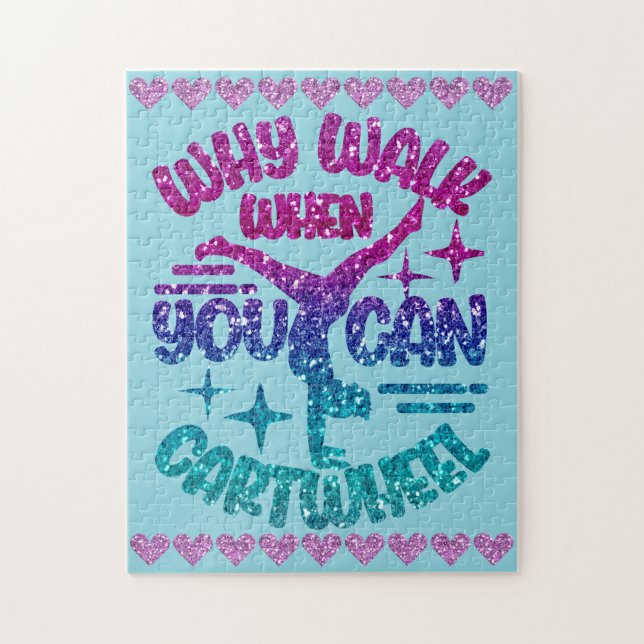 Puzzle Cartonera Love Pastel Magenta Púrpura Turquesa (Vertical)