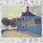 Puzzle Casa azul en Zaandam por Claude Monet<br><div class="desc">La Casa Azul de Zaandam (1871) de Claude Monet es un bonito cuadro de arte del impresionismo vintage con una casa azul. Una familia está caminando por la calle cerca de las casas en un barrio tranquilo. La casa era una cerca y está en una calle bordeada de árboles en...</div>