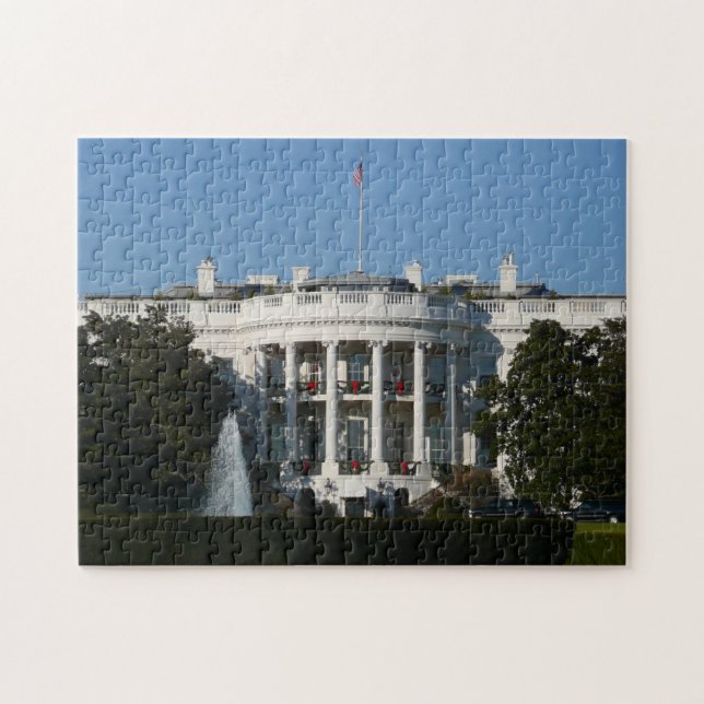 Puzzle Casa Blanca navidades de días festivos Washington  (Horizontal)