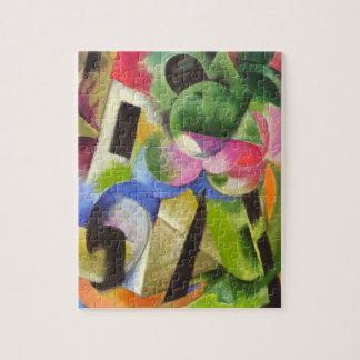 Puzzle Casa con árboles de Franz Marc, Bella Artes de la