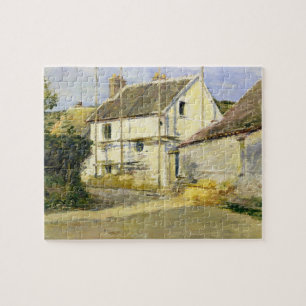 Puzzle Casa con Scaffolding (obra de construcción de époc