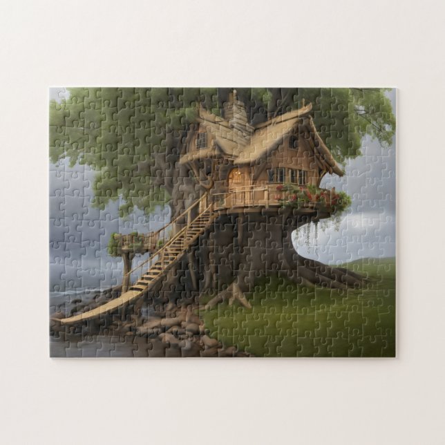 Puzzle Casa de árbol redonda (Horizontal)