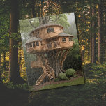 Puzzle Casa de árbol redonda<br><div class="desc">Esto es arte generado por IA. Quería hacer un diseño de una casa de árbol pero, las escaleras de la casa de árbol seguían saliendo mal en la mayor parte del diseño que hice. No estoy seguro de si las escaleras parecen perfectas en esta, pero creo que las escaleras están...</div>