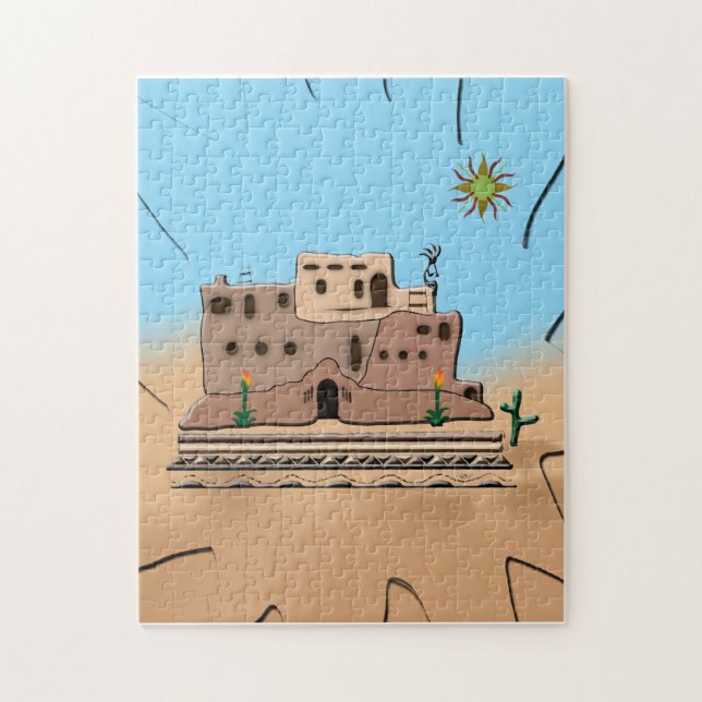 Puzzle Casa de arcilla (Vertical)