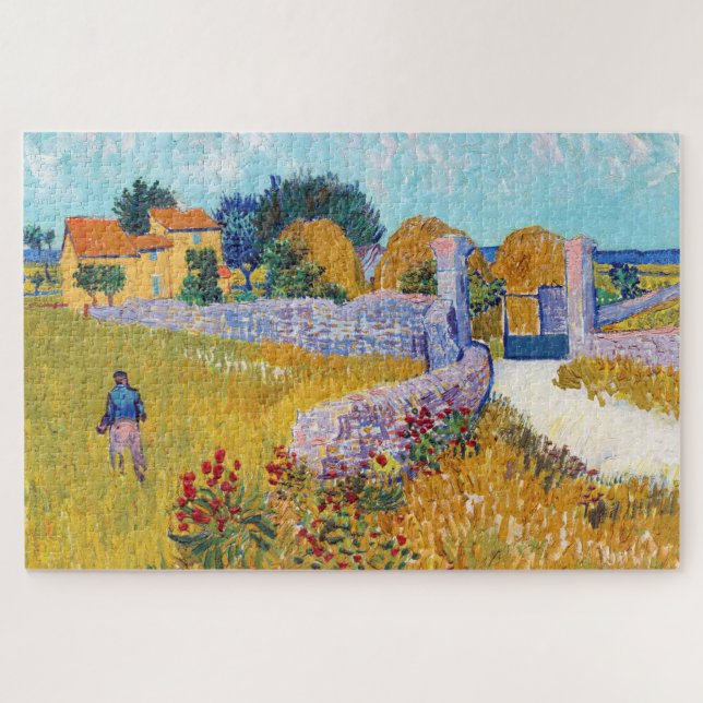 Puzzle Casa de campo en Provenza, Van Gogh (Horizontal)