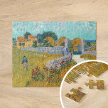 Puzzle Casa de campo en Provenza | Vincent Van Gogh<br><div class="desc">Casa de campo en Provenza (1888) del artista holandés post-impresionista Vincent Van Gogh. El arte original es una pintura al paisaje de lienzos en vivos tonos amarillos dorados y azul acuático.

Utilice las herramientas de diseño para agregar texto personalizado o personalizar la imagen.</div>