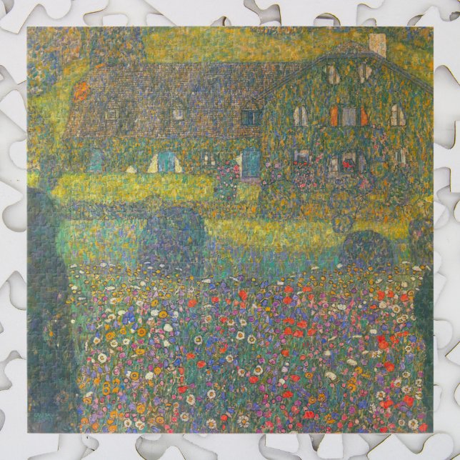 Puzzle Casa de campo junto al Attersee de Gustav Klimt (Subido por el creador)