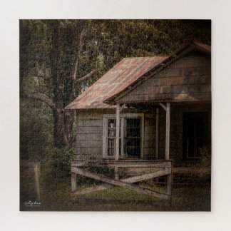 Puzzle Casa de campo rusa abandonada en el país