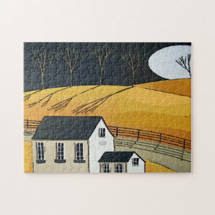 Puzzle Casa de granja, añadir texto,