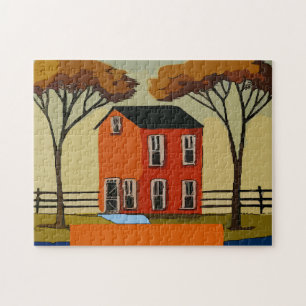 Puzzle Casa de granja, añadir texto,