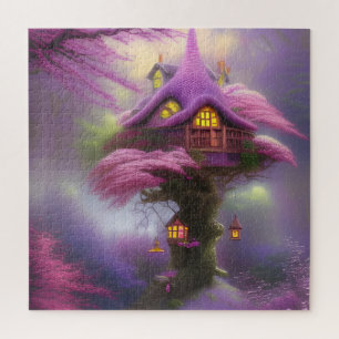 Puzzle Casa de Hadas Fantasía Flor de Cerezo
