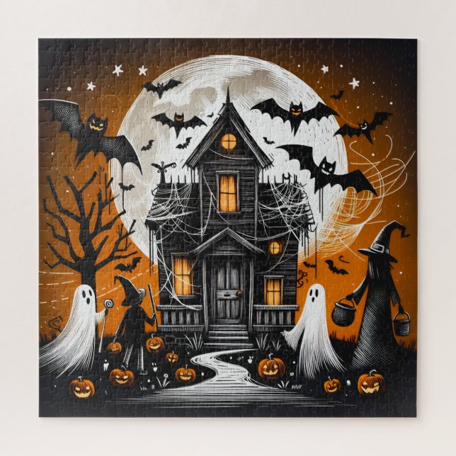 Puzzle Casa de Halloween (Vertical)