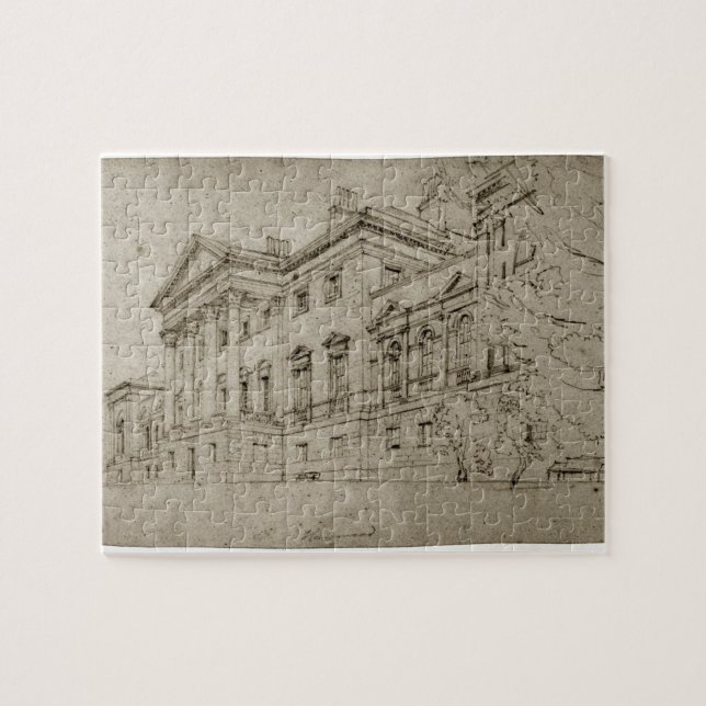 Puzzle Casa de Harewood, Yorkshire, c.1798 (grafito en (Horizontal)