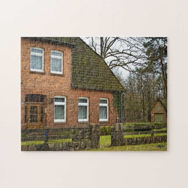 Puzzle “Casa de ladrillos en Bispingen” (Horizontal)