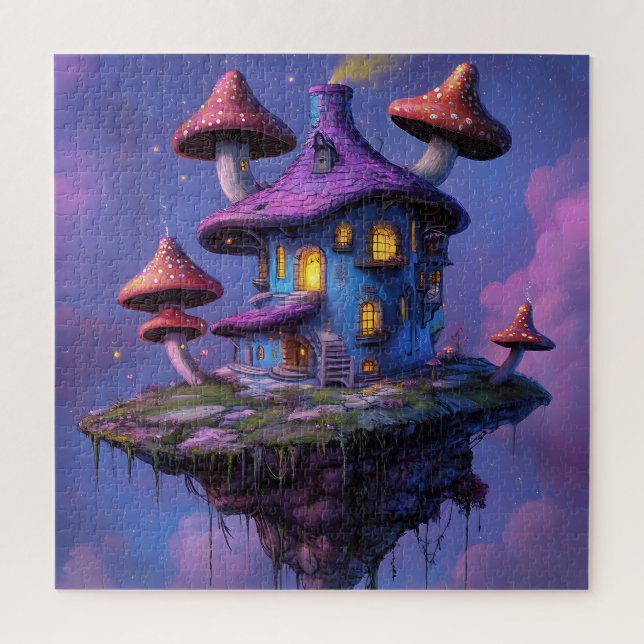 Puzzle Casa de las Hadas de las Setas Mágicas e Isla Flot (Vertical)