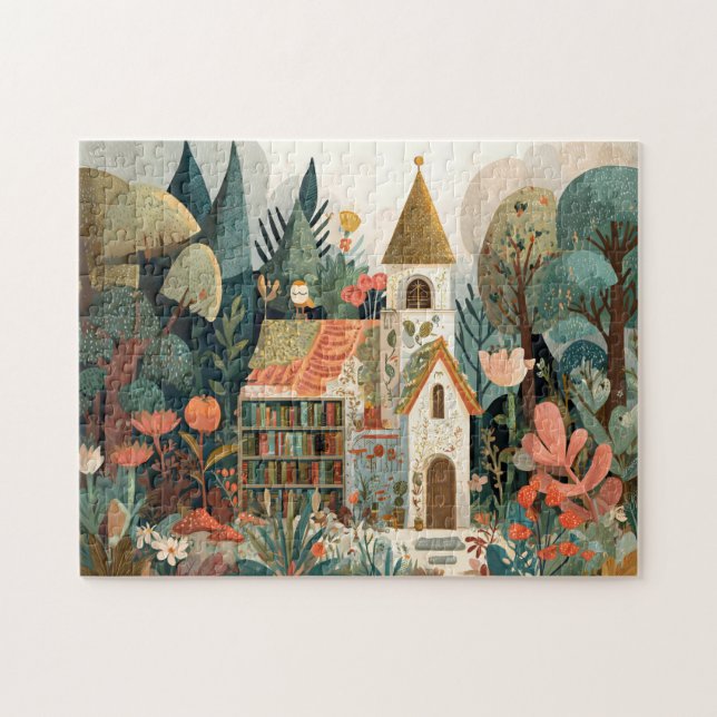 Puzzle Casa de Libros Encantada (Horizontal)