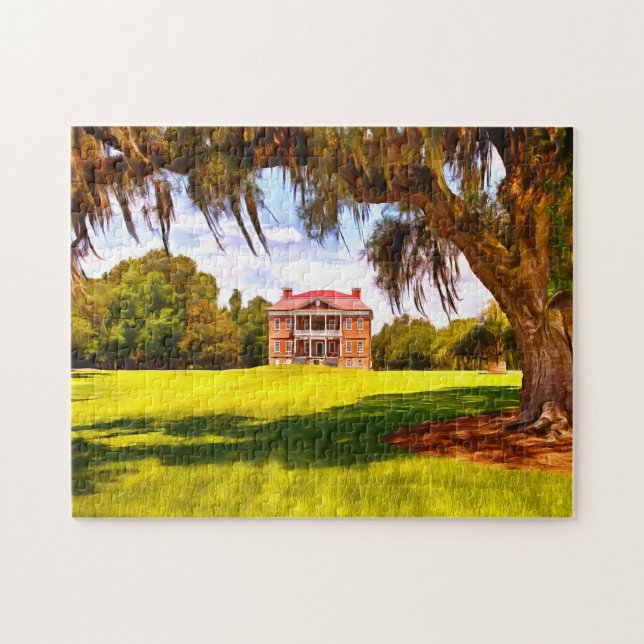 Puzzle Casa de Plantación Carolina del Sur. (Horizontal)