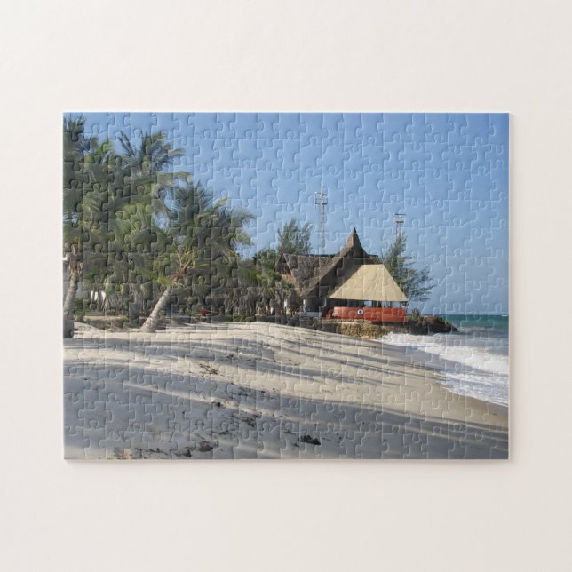 Puzzle Casa de playa en Kenia. (Horizontal)