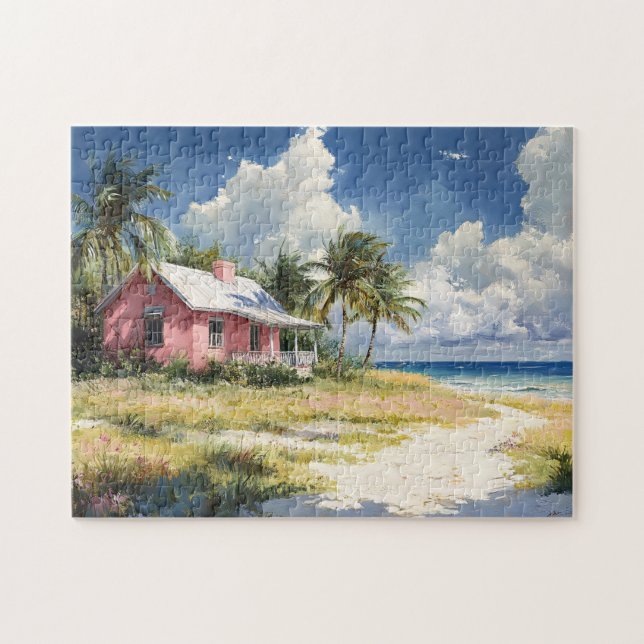 Puzzle Casa de playa tropical (Horizontal)