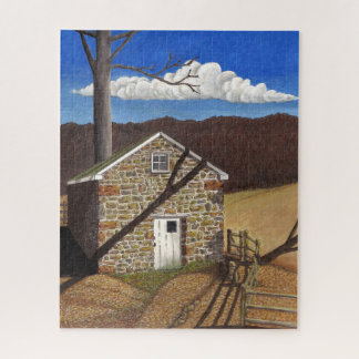 Puzzle Casa de primavera colonial de piedra