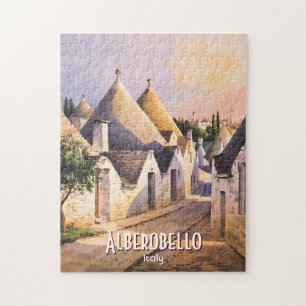 Puzzle Casa de Trulli personalizada de Alberobello Acuare