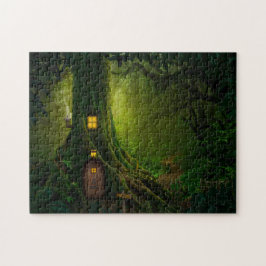 Puzzle Casa del árbol del bosque encantado