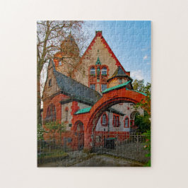 Puzzle Casa del Esquina Haardt Darmstadt Hesse Alemania.