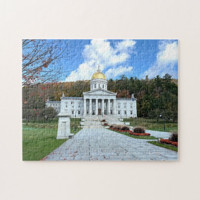 Puzzle Casa del Estado de Vermont (Horizontal)