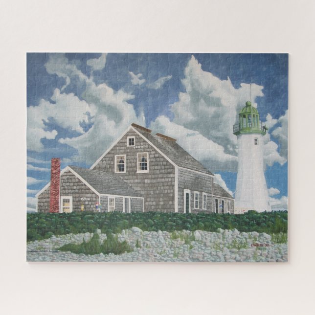 Puzzle Casa del farero de Scituate (Horizontal)
