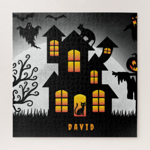 PUZZLE Casa embrujada personalizada de Halloween