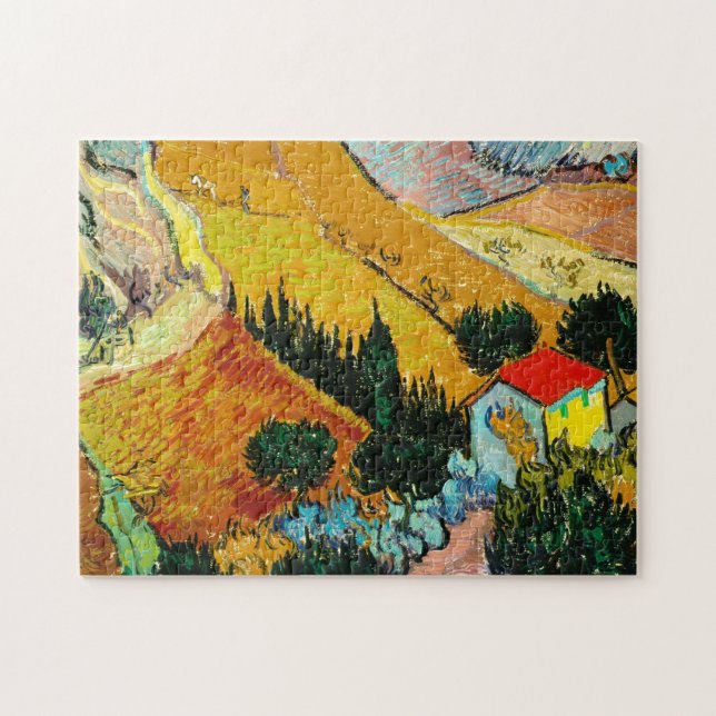 Puzzle Casa paisajista y florido Vincent Van Gogh (Horizontal)