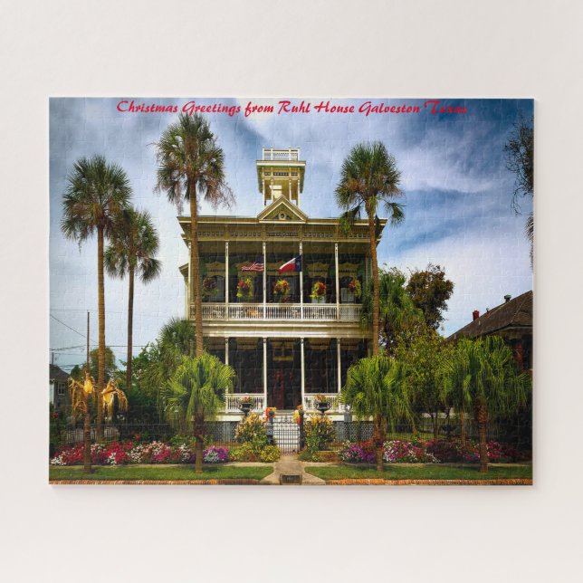 Puzzle Casa Ruhl Galveston. Saludos de Navidad (Horizontal)