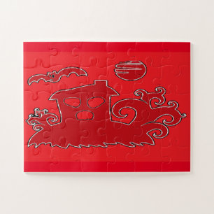 Puzzle Casa temblorosa roja
