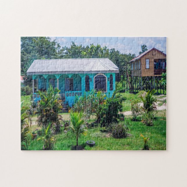 Puzzle Casa tropical Belice. (Horizontal)